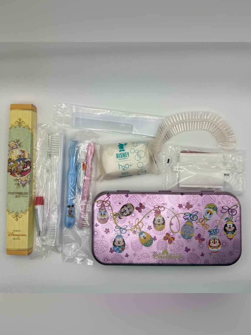 Disney Parks Amenity Lot - Hong Kong Disneyland Easter Tin + Tokyo Disneyland Ho